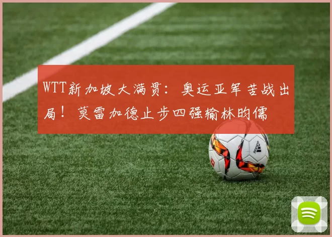 WTT新加坡大满贯：奥运亚军苦战出局！莫雷加德止步四强输林昀儒